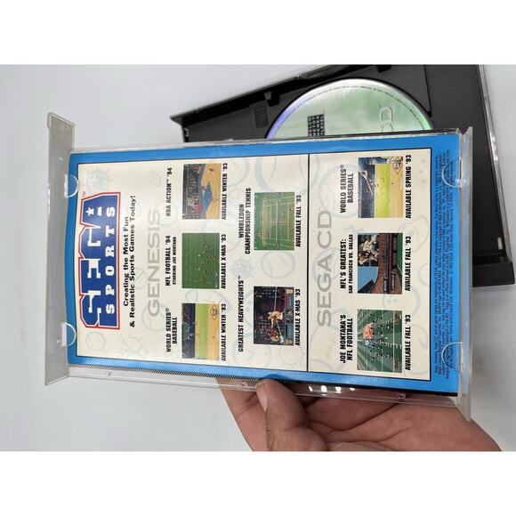 Joe Montana's NFL Football (Sega CD, 1993) CIB Complete Manual Tested - Picture 4 of 6